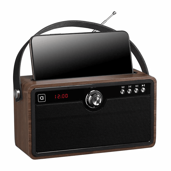 Parlante Portatil Bluetooth Madera Audiolab 2