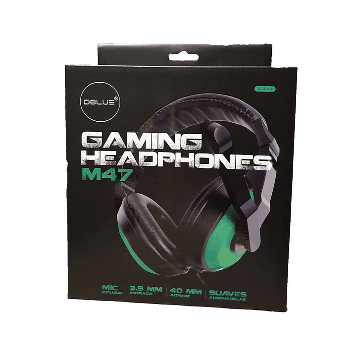 Audifono Gamer Microfono DBLUE 47G Verde 1