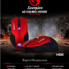 Mouse Gamer Scorpion M205 Rojo 2400dpi