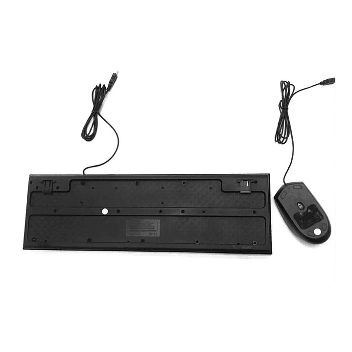 Kit Combo Teclado y Mouse Alambrico Negro 2