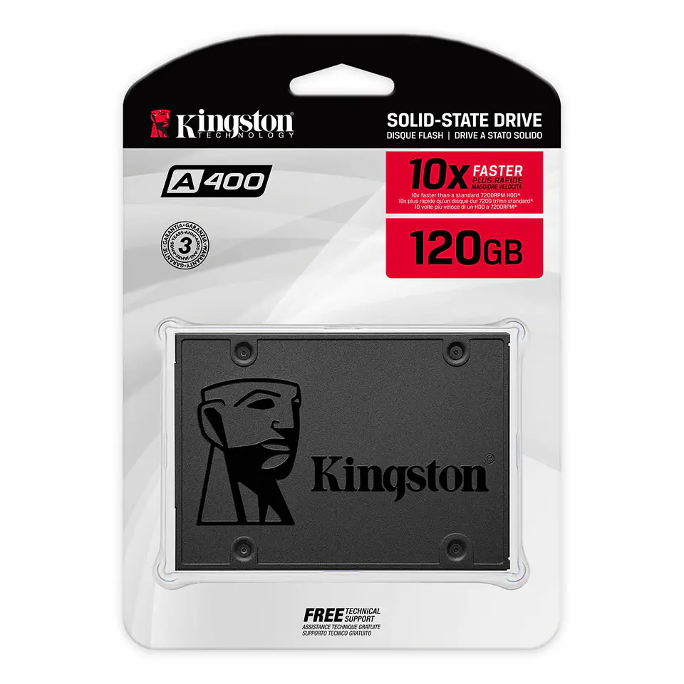 Disco Duro Solido 120GB Kingston SSD A400 1
