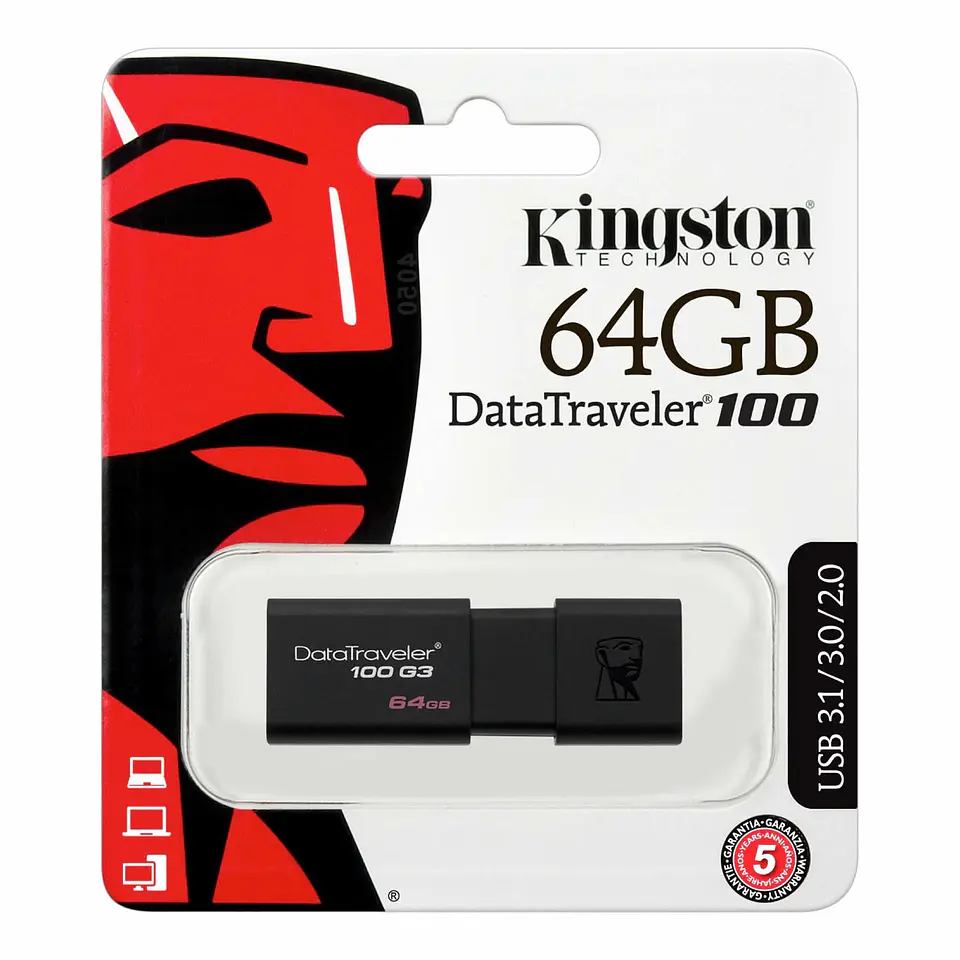 Pendrive Kingston 64Gb Datatraveler G3 3