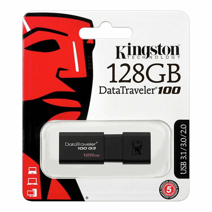 Pendrive Kingston 128Gb Datatraveler G3 3