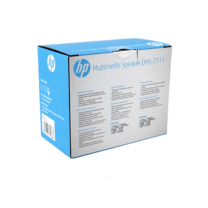 Parlante Multimedia HP Para Pc Notebook Usb3.5mm 4