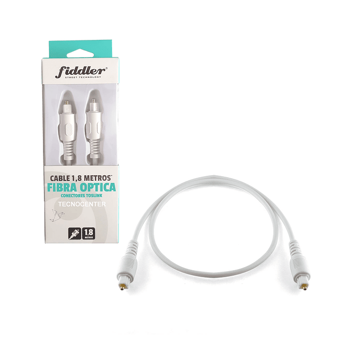 Cable Optico Audio Digital Toslink 1.8mts Fiddler 1