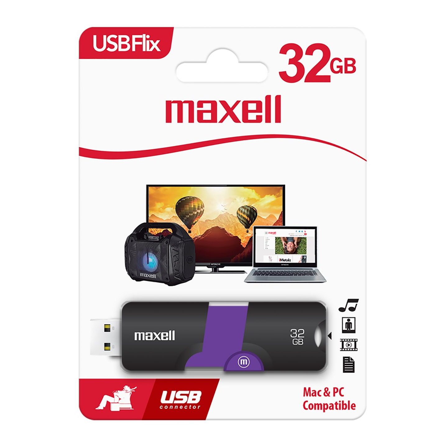 Pendrive 32GB Maxell USBFlix 2.0 1