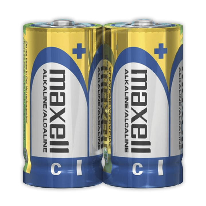 Pack 2 Pilas Alcalinas Tipo C Maxell 2