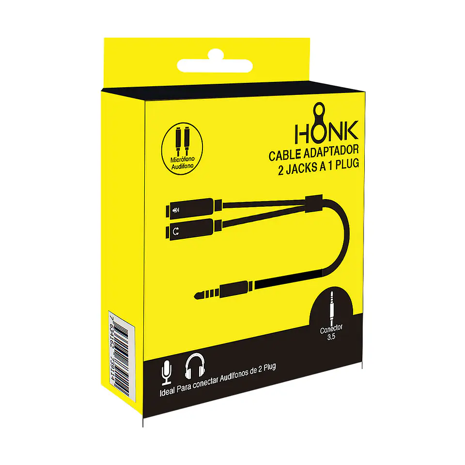 Cable Adaptador 1 Macho 2 Hembra 3.5 Honk 2