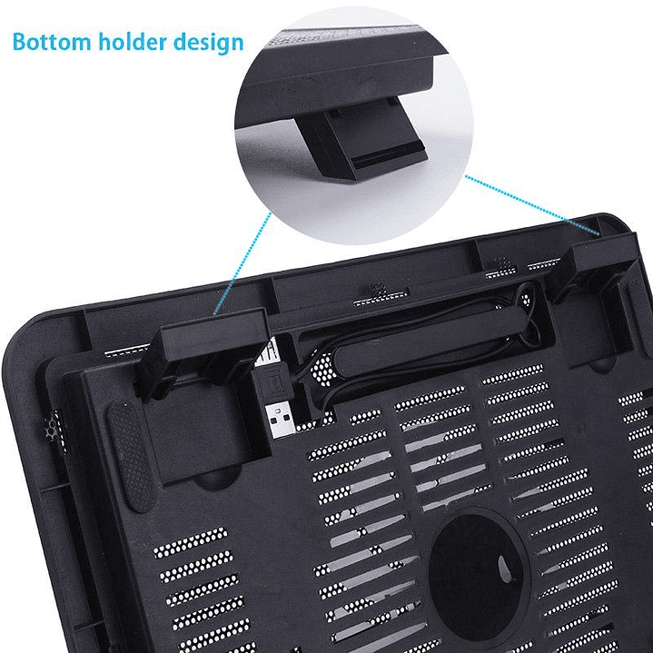 Base Ventilador Para Notebook Usb Enfriador Dblue 3