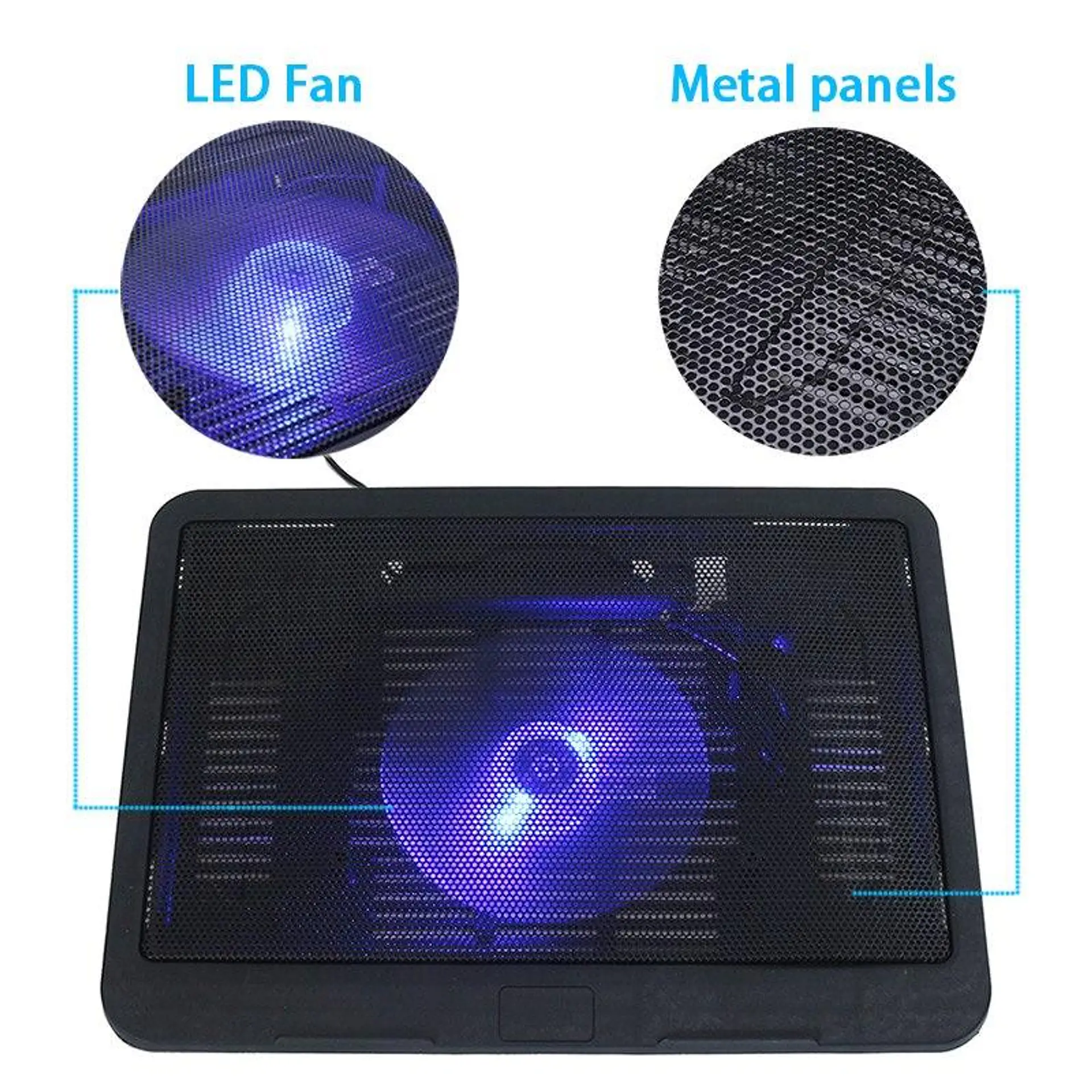 Base Ventilador Para Notebook Usb Enfriador Dblue 5