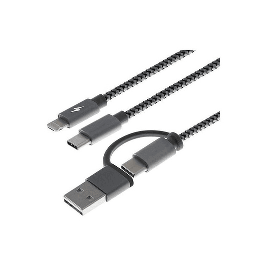 Cable 5 En 1 Xtech Microusb Usb a Lightning Tipo C