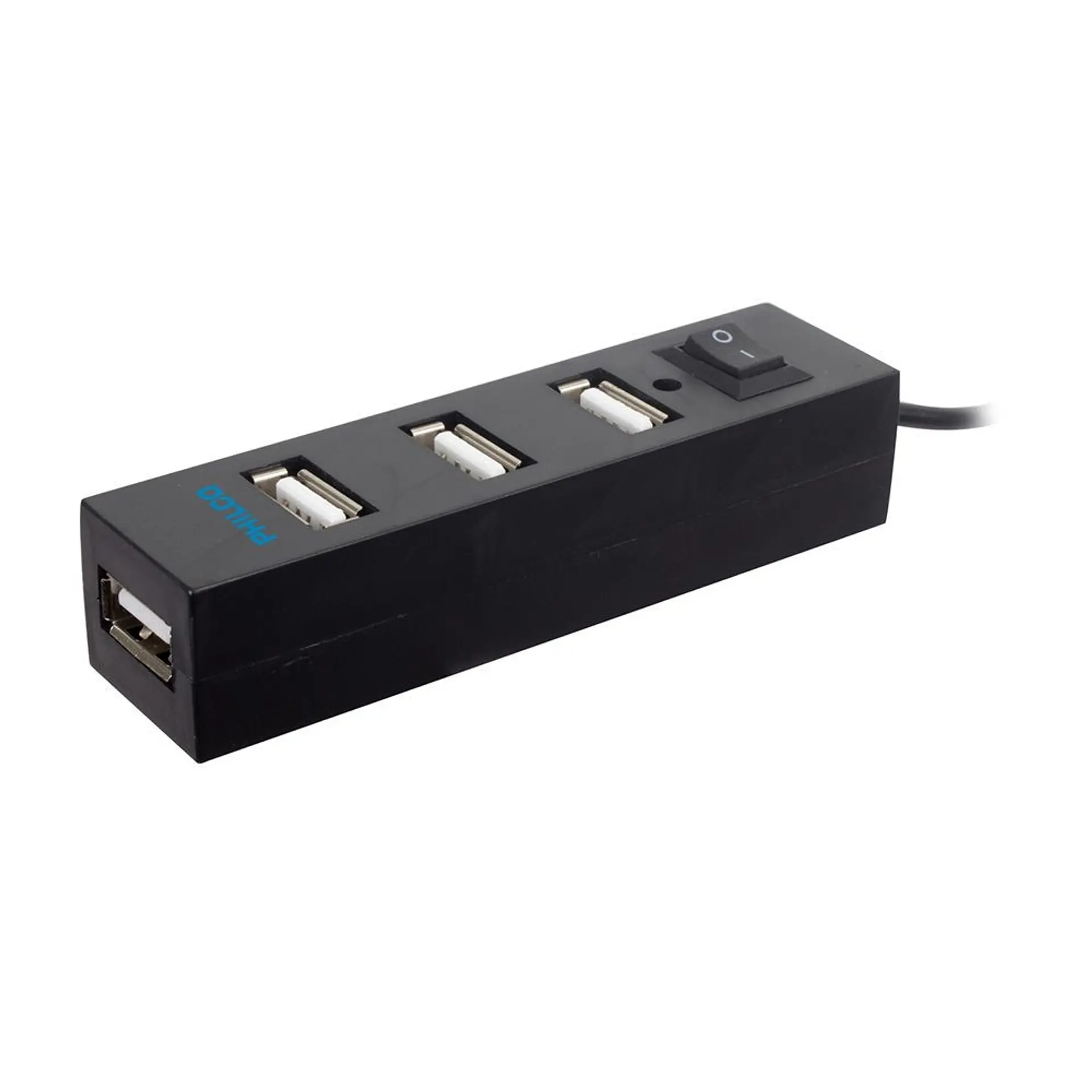 Mini Hub USB 2.0 Philco Negro 4p 1