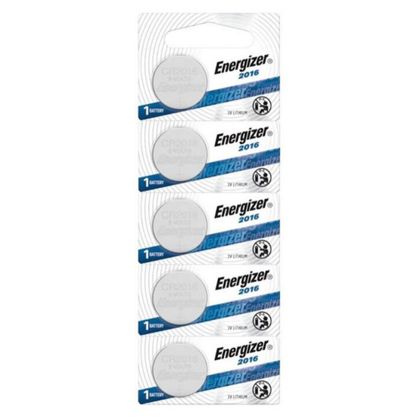 Pack 5 Pilas Cr 2016 Energizer Lithium 1