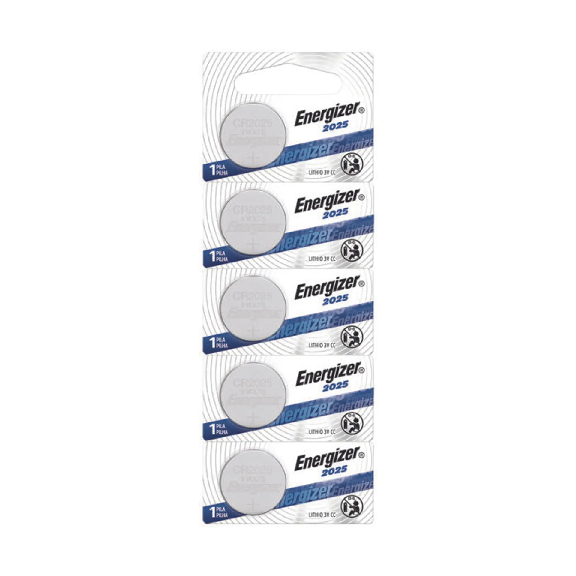 Pack 5 Pilas Cr 2025 Energizer Lithium 1