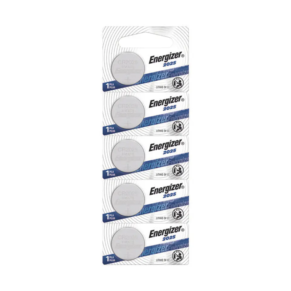 Pack 5 Pilas Cr 2025 Energizer Lithium 1