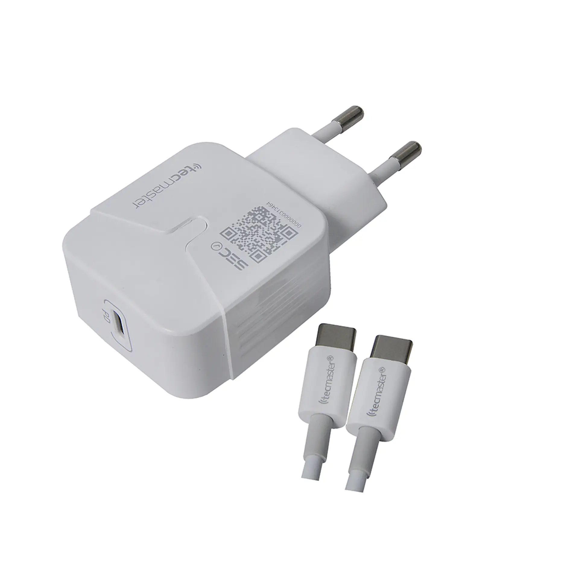 Cargador Pared 1 Usb Tipo C 3A Tecmaster Blanco 2