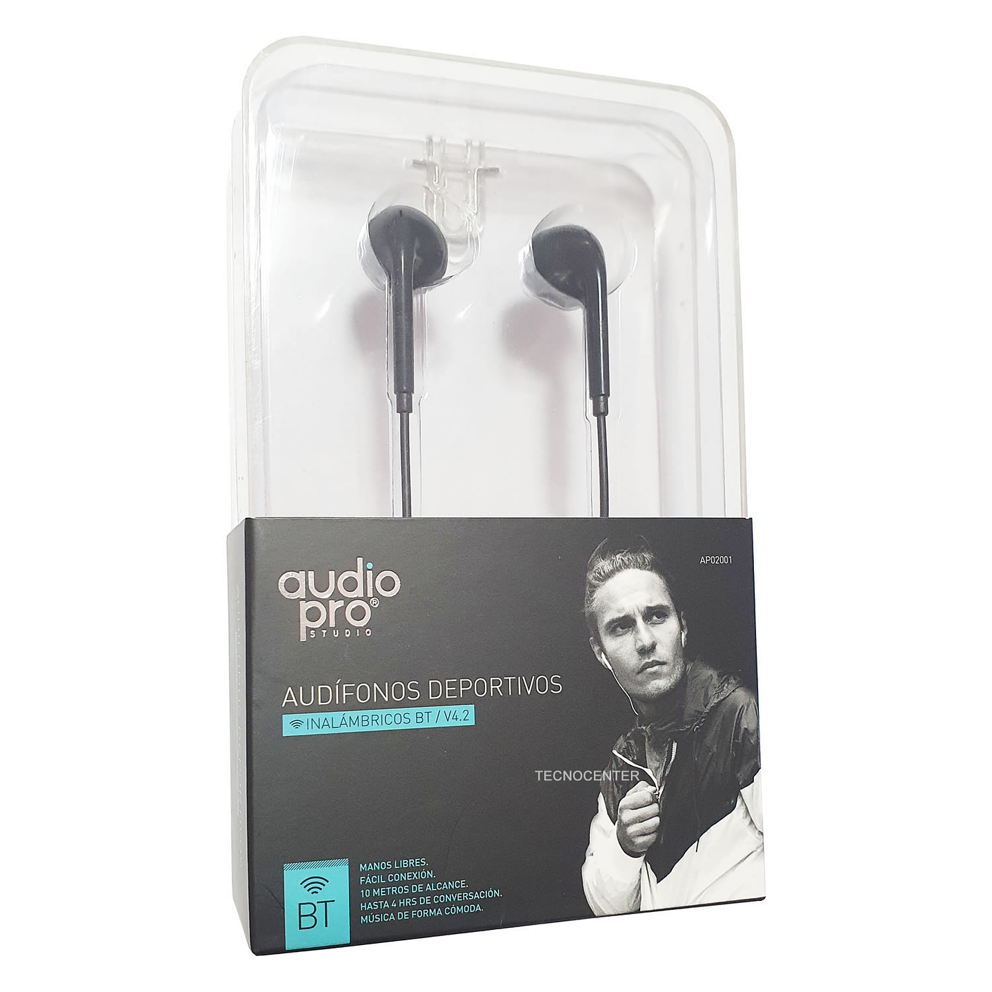Audifonos Deportivos Bluetooth Audiopro Negro 4
