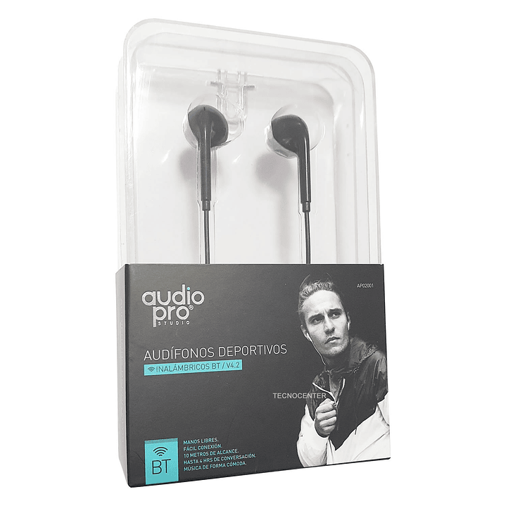 Audifonos Deportivos Bluetooth Audiopro Negro 4