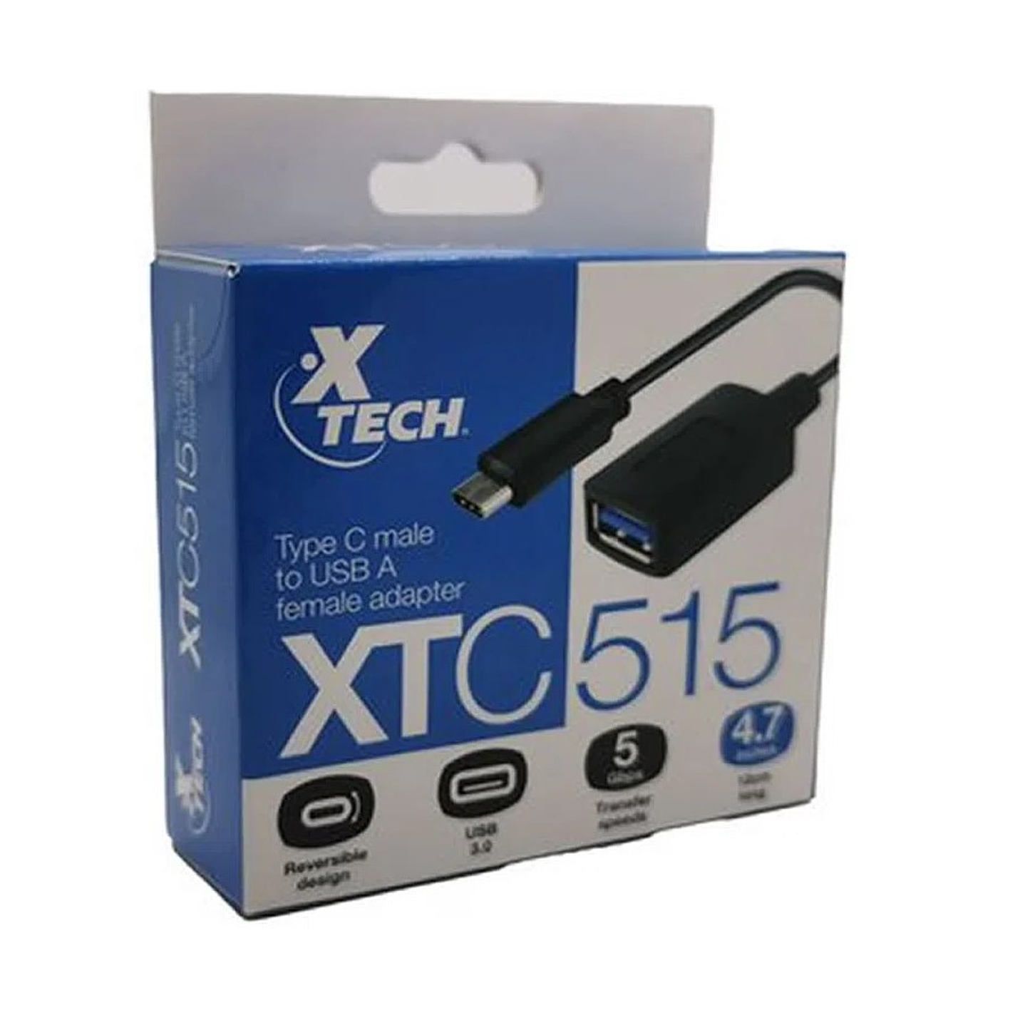 Adaptador Cable USB Tipo-C a USB 3.0 Xtech 3