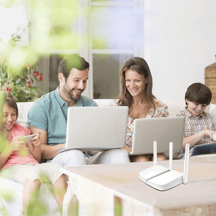 Router Wifi Inalambrico 300mbps Mercusys 3 Antenas 5