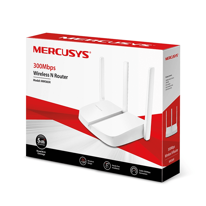 Router Wifi Inalambrico 300mbps Mercusys 3 Antenas 6