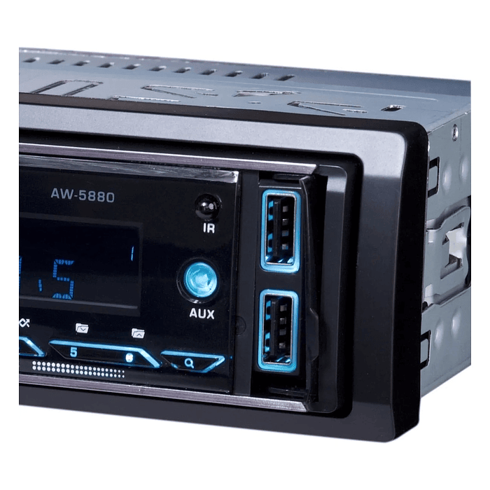 Radio Auto 1 Din Bt Usb X2 Radio Fm Aiwa AW5880T 3