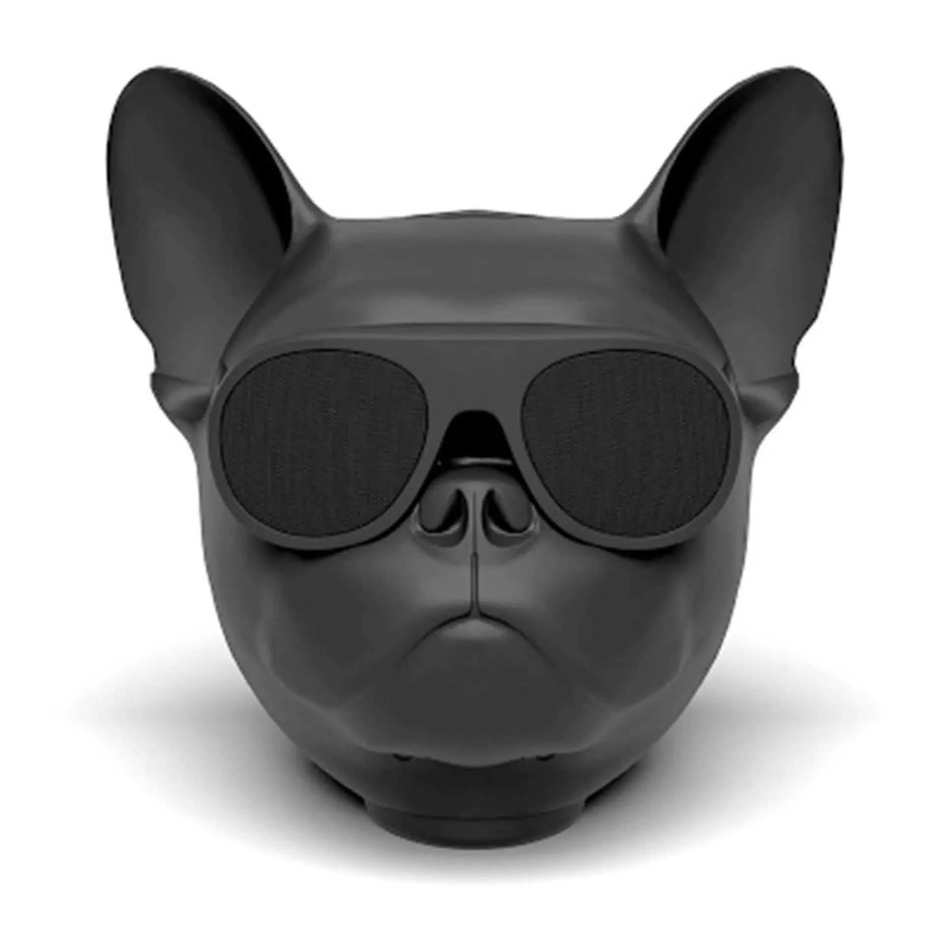 Parlante Inalambrico Cabeza Bulldog Negro 1