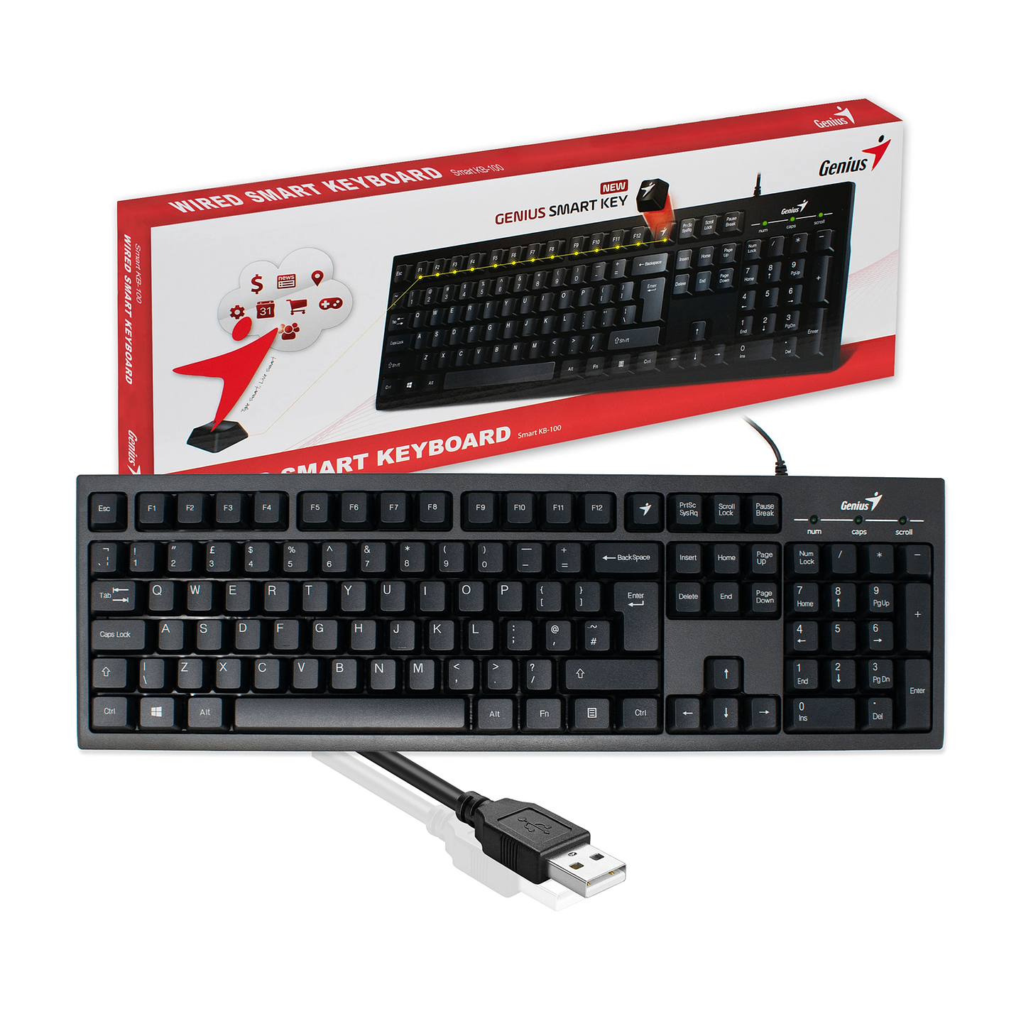 Teclado Genuis Smart KB-100 Alambrico Usb 1