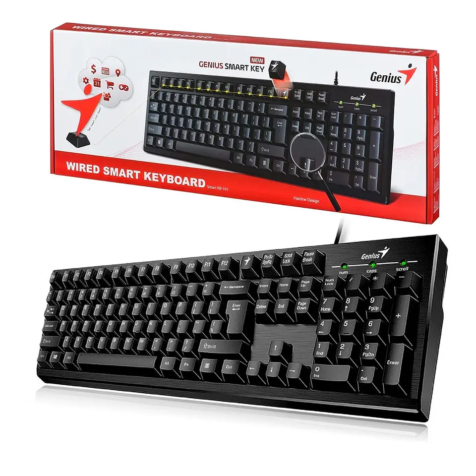 Teclado Genuis Smart KB-101 Alambrico Usb 1