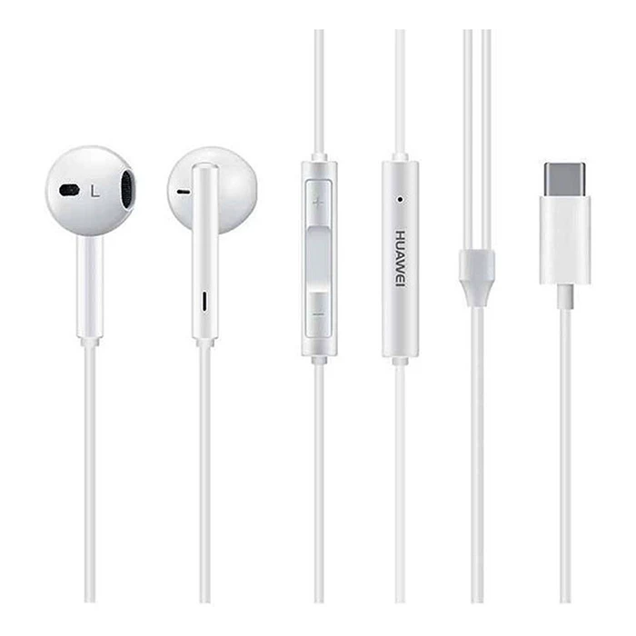Auricolari Originali Huawei CM33 Tipo C - Bianchi (per P20, P30, Mate 20)
