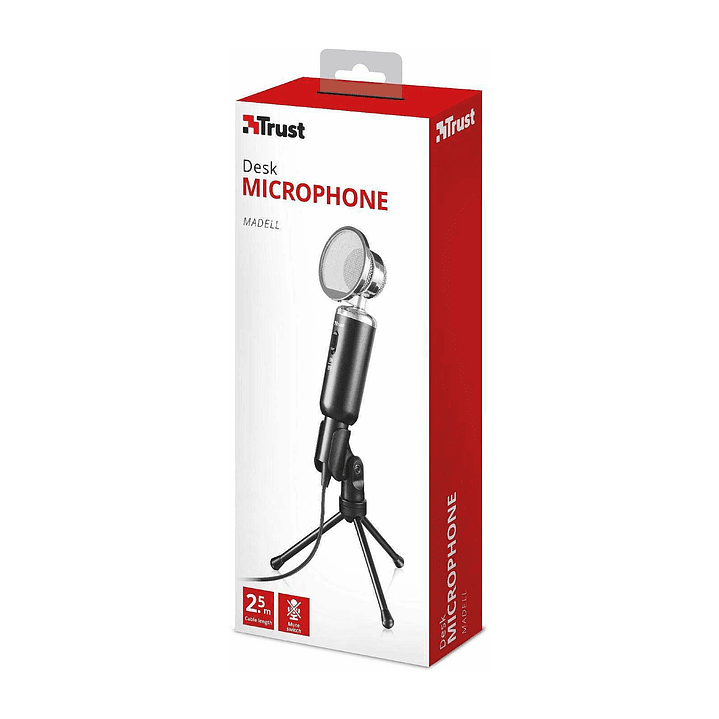 Microfono Condensador Trust Madell Pc Notebook 2