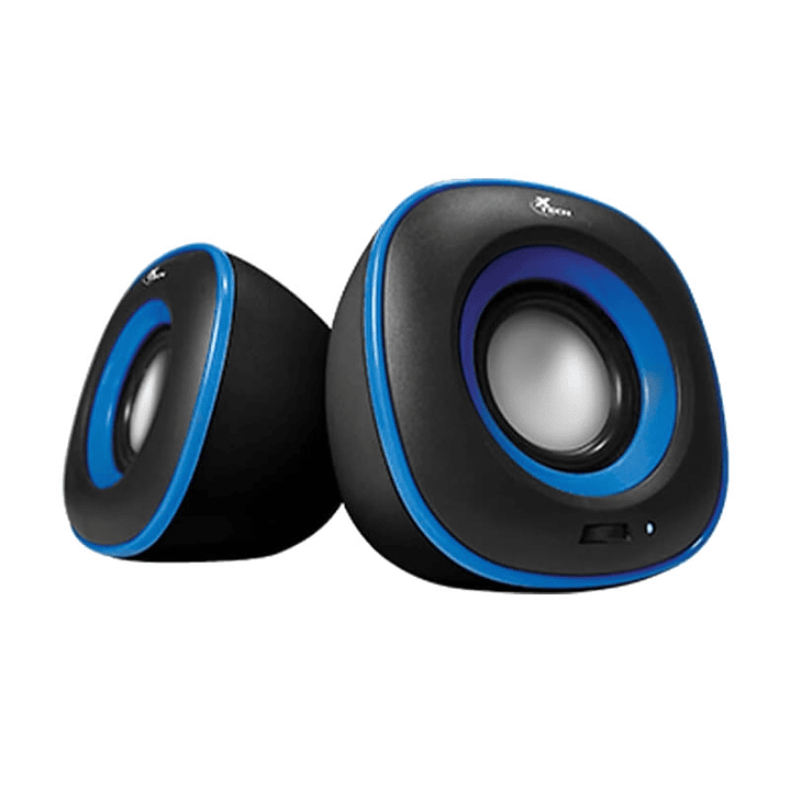 Parlantes Pc Notebook Estereo Multimedia Xtech Azul 1