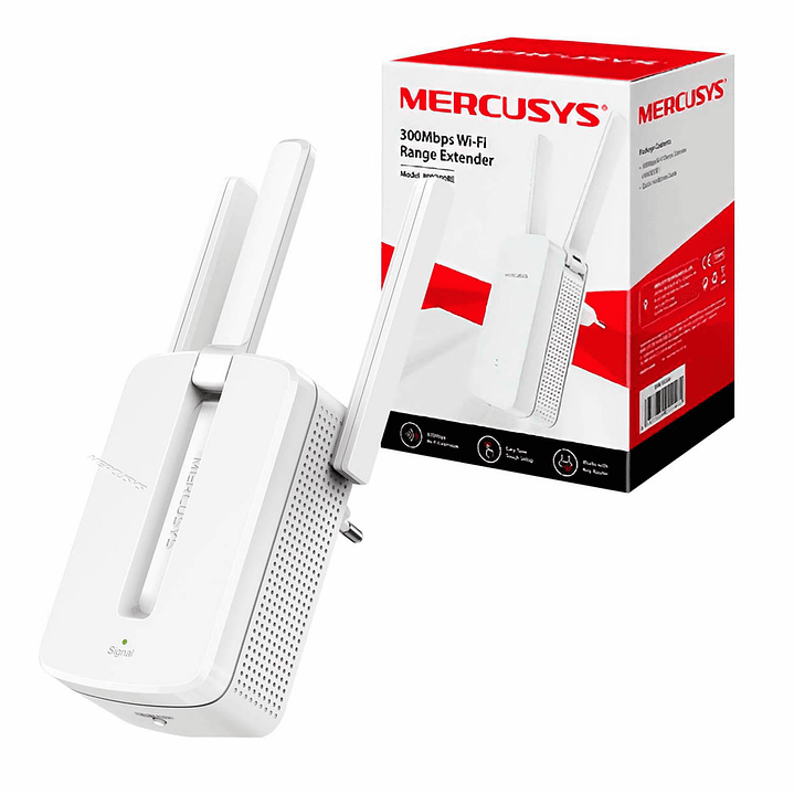 Extensor Repetidor Wi-Fi Mercusys 300Mbps 1