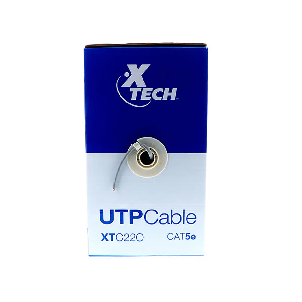 Cable Utp Cat5e Lan Caja 305m Xtech Gris 2
