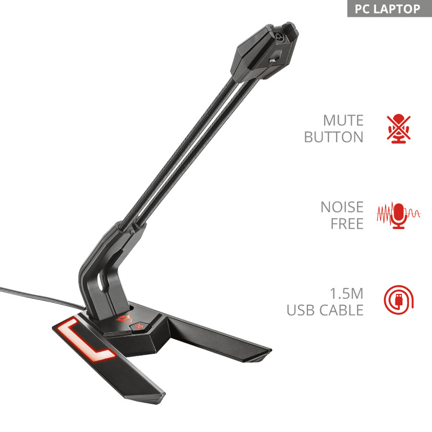 Microfono Gamer Trust Scorp Usb GXT 210 3