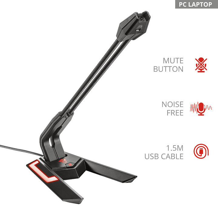 Microfono Gamer Trust Scorp Usb GXT 210 3