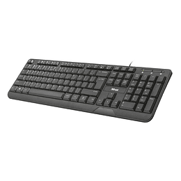 Teclado Multimedia Trust Ziva Qwerty