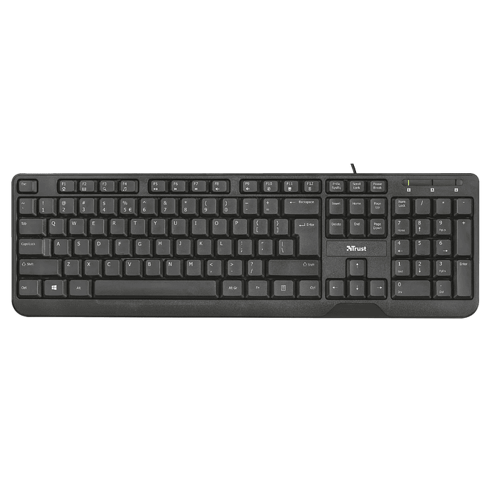 Teclado Multimedia Trust Ziva Qwerty 2