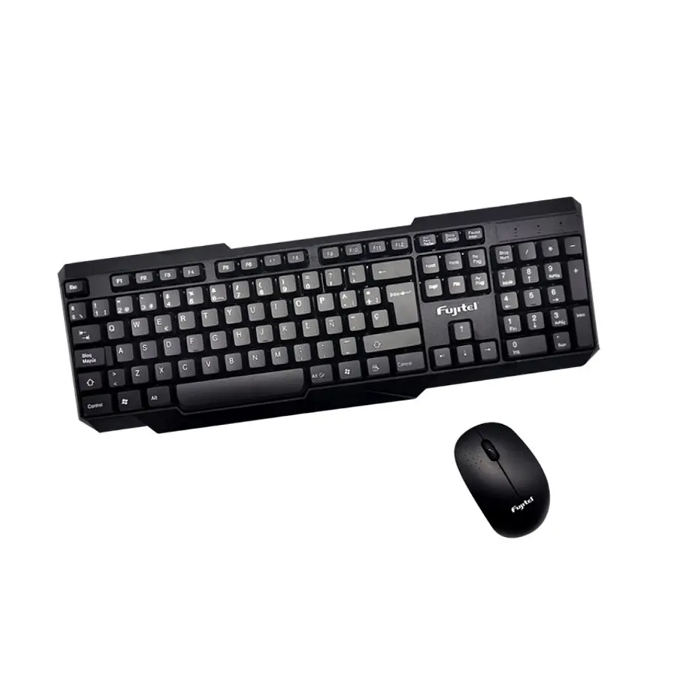 Kit Combo Teclado y Mouse inalambrico Fujitel 1