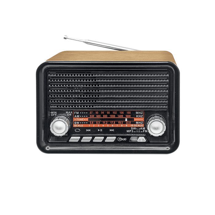 Mini Radio Retro BT Recargable Mlab Kross 1