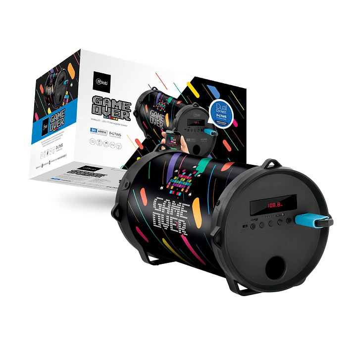 Parlante inalambrico ZukBass Game Over Mlab 3