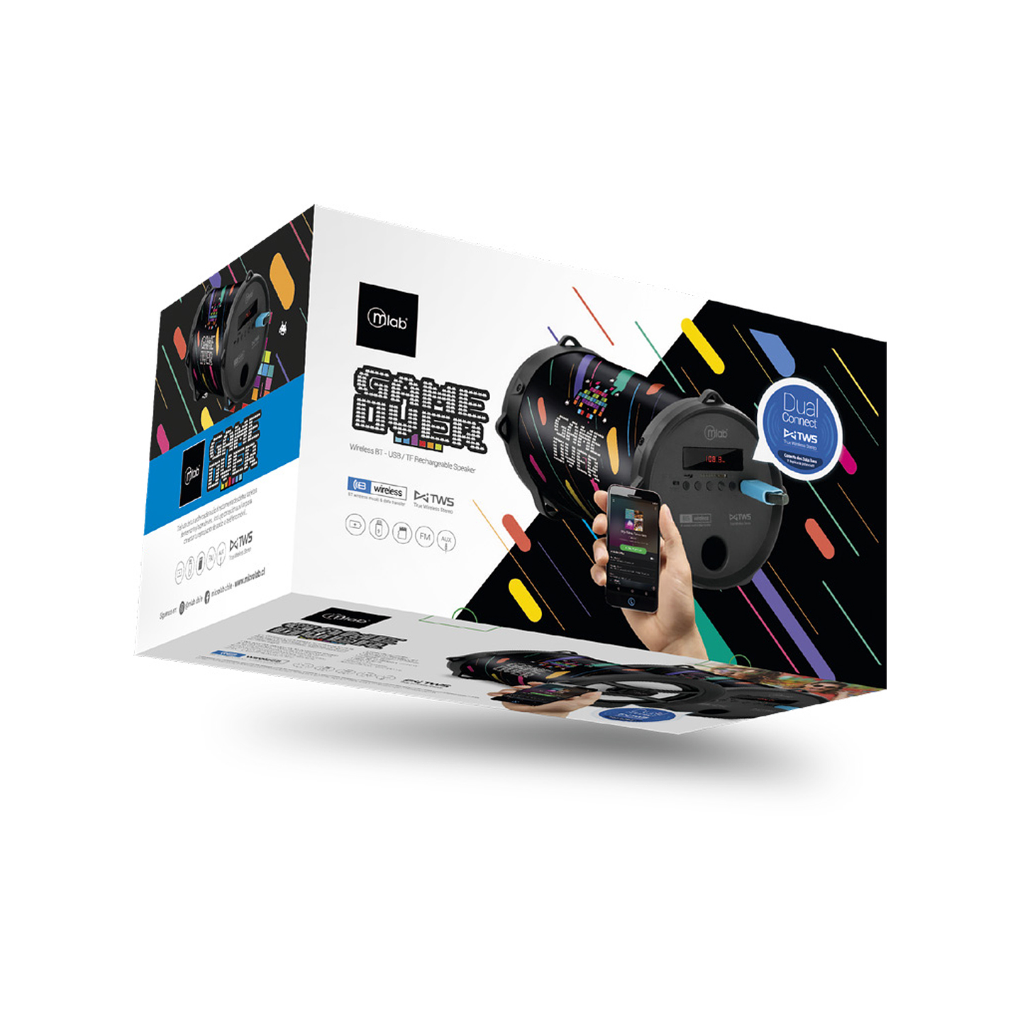 Parlante inalambrico ZukBass Game Over Mlab 4