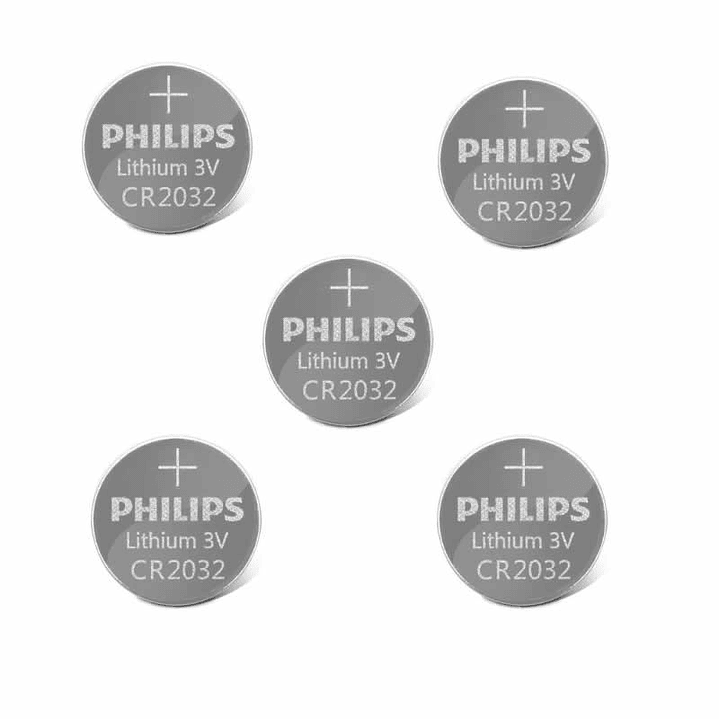 Pack 5 Pilas Cr 2032 Philips Lithium 2