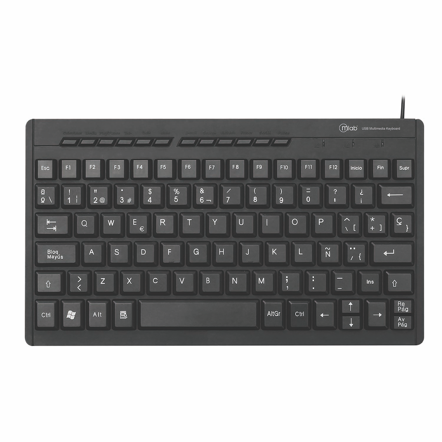 Teclado Multimedia Mlab Square Slim 250 Usb 1