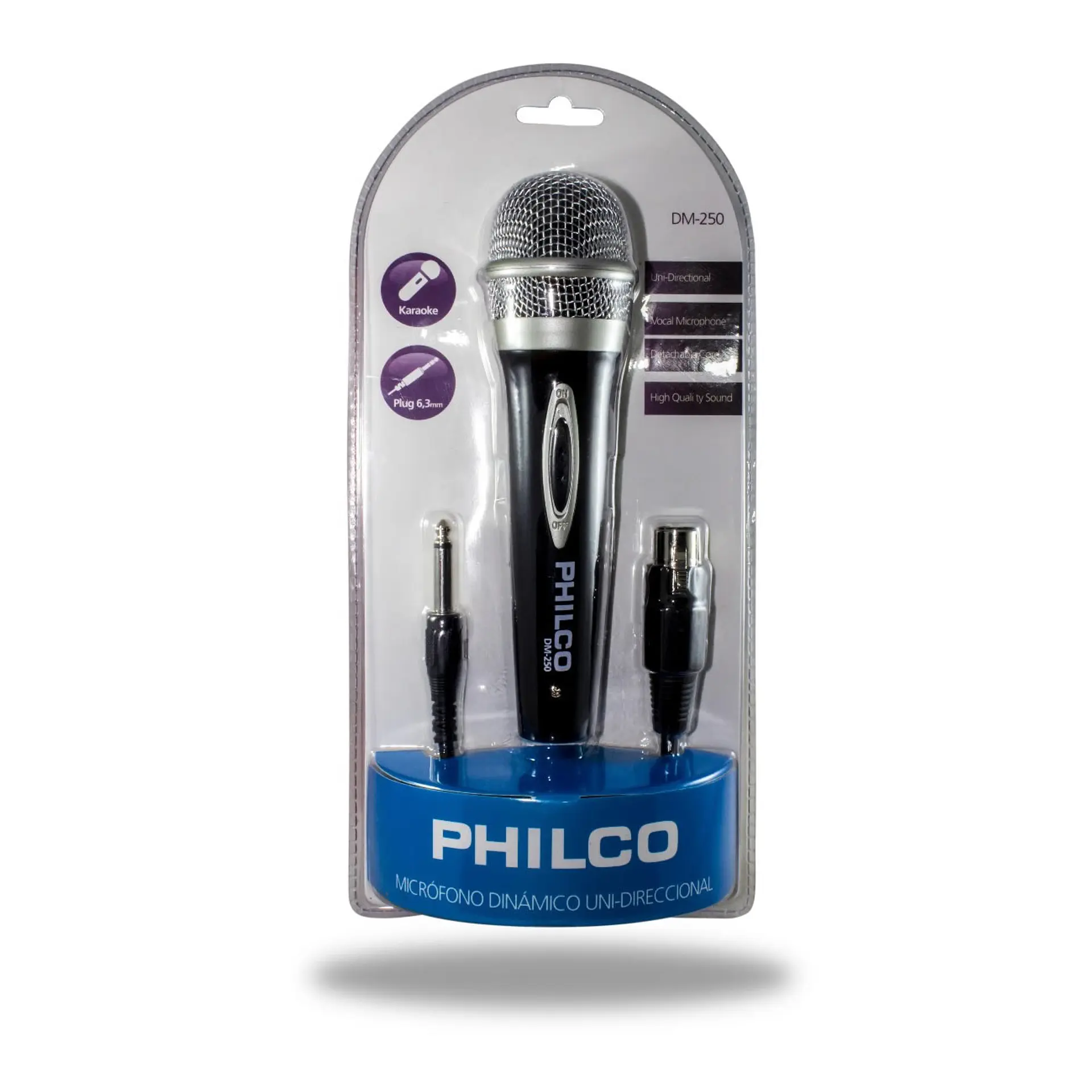 Microfono Alambrico Philco Unidireccional Karaoke 4