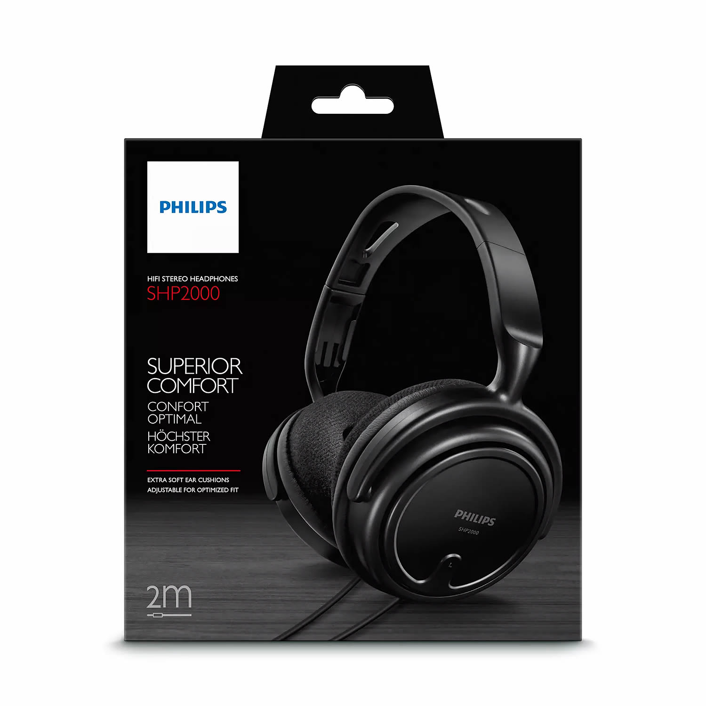 Audifonos Philips SHP2000 Negro 3