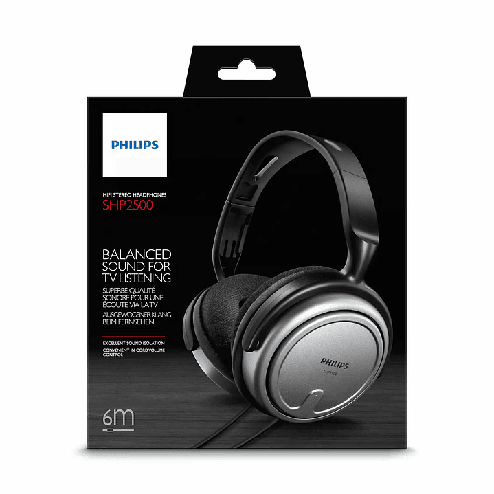 Audifonos Philips Tv SHP2500 Plateado 4