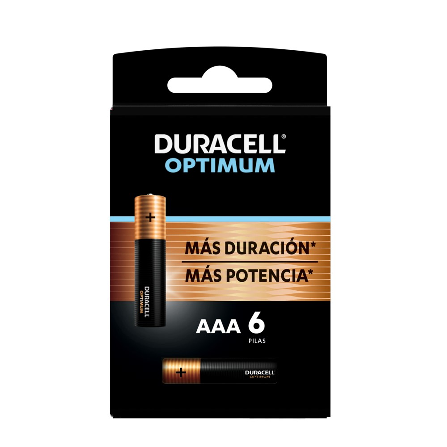 Pack 6 Pilas Duracell Alcalina AAA Optimum 1