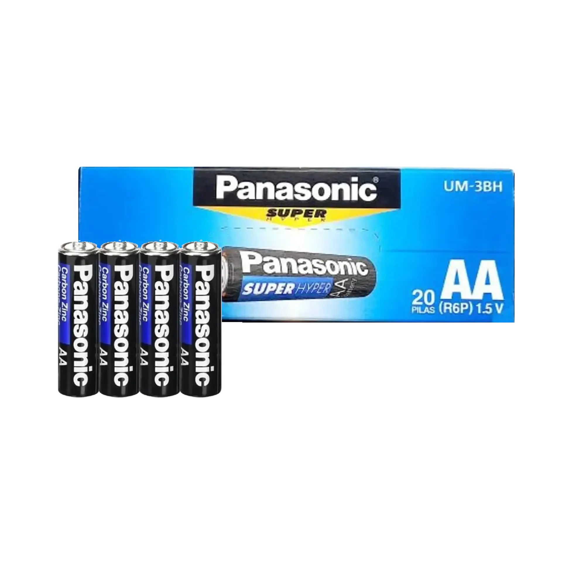 Pack 20 Pilas Panasonic AA Super Hyper R6P 1