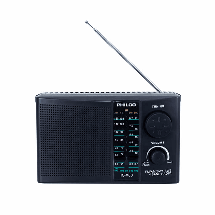 Radio Am Fm Sw1 Philco 4 Bandas 220v ICX60 1